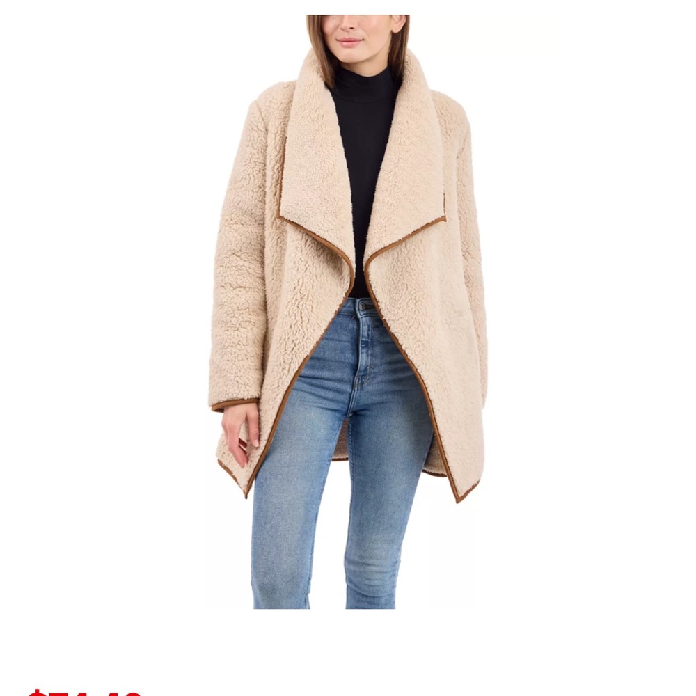 Lucky Brand Sherpa Wrap Cardigan